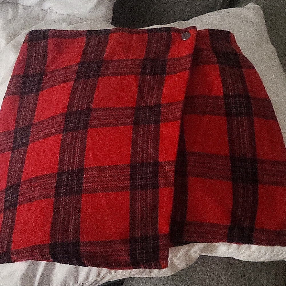 Red Plaid Skirt